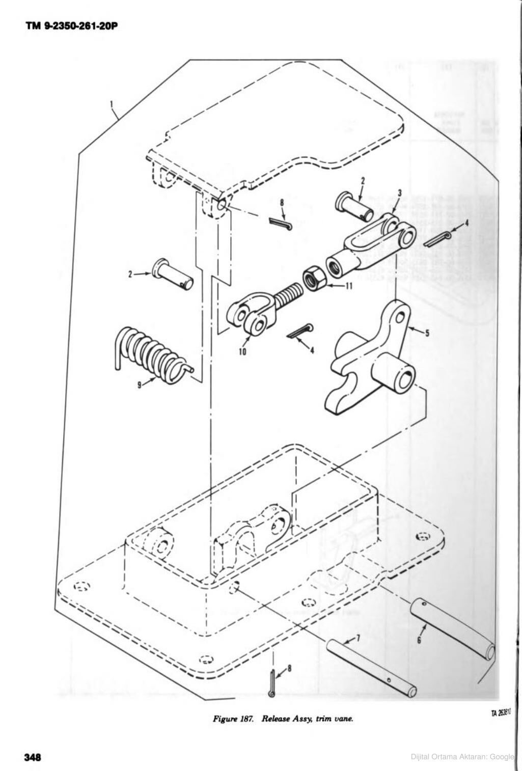 RELEASE ASSY.,TRIM VANE
