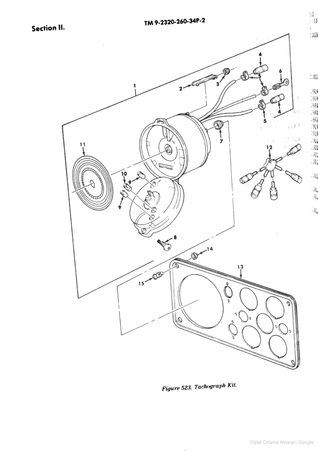 PARTS KIT,TACHOGRAPH