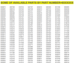 PART NUMBERS = 6XXXXXX